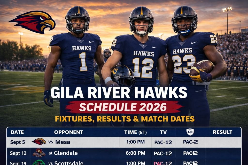Gila River Hawks Schedule 2026: Fixtures, Results & Match Dates