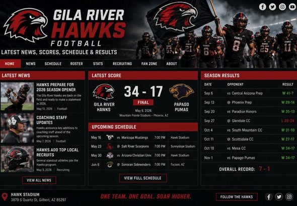 Gila River Hawks Football Latest News, Scores, Schedule & Results