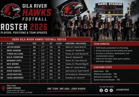 Gila River Hawks Football Roster
